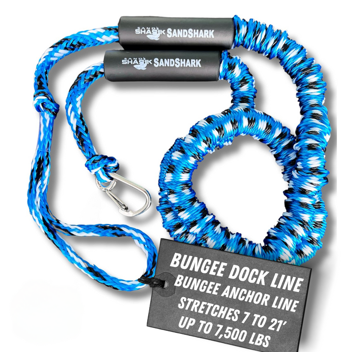 7-21 ft Heavy Duty Bungee Dock Line - The Ultimate Anchoring  Solution for Your Watercraft