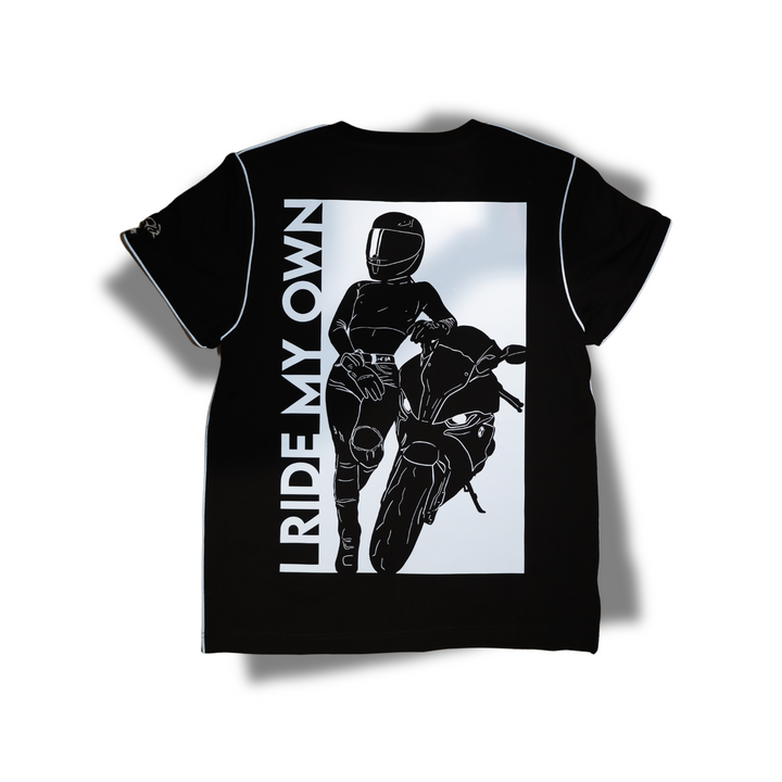 I RIDE MY OWN WOMEN'S REFLECTIVE T-SHIRT
