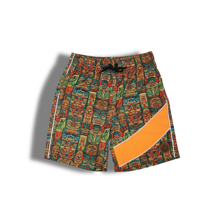 AIELO MEN'S REFLECTIVE RASH GUARD SHIRT AND SWIM TRUNK SET