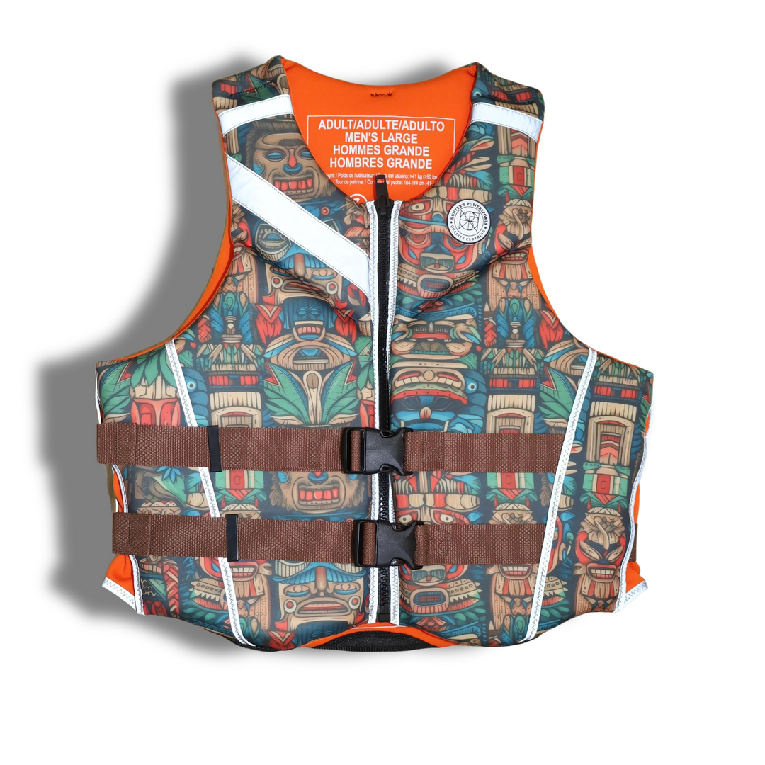 KANEHEKILI MEN'S REFLECTIVE LIFE VEST