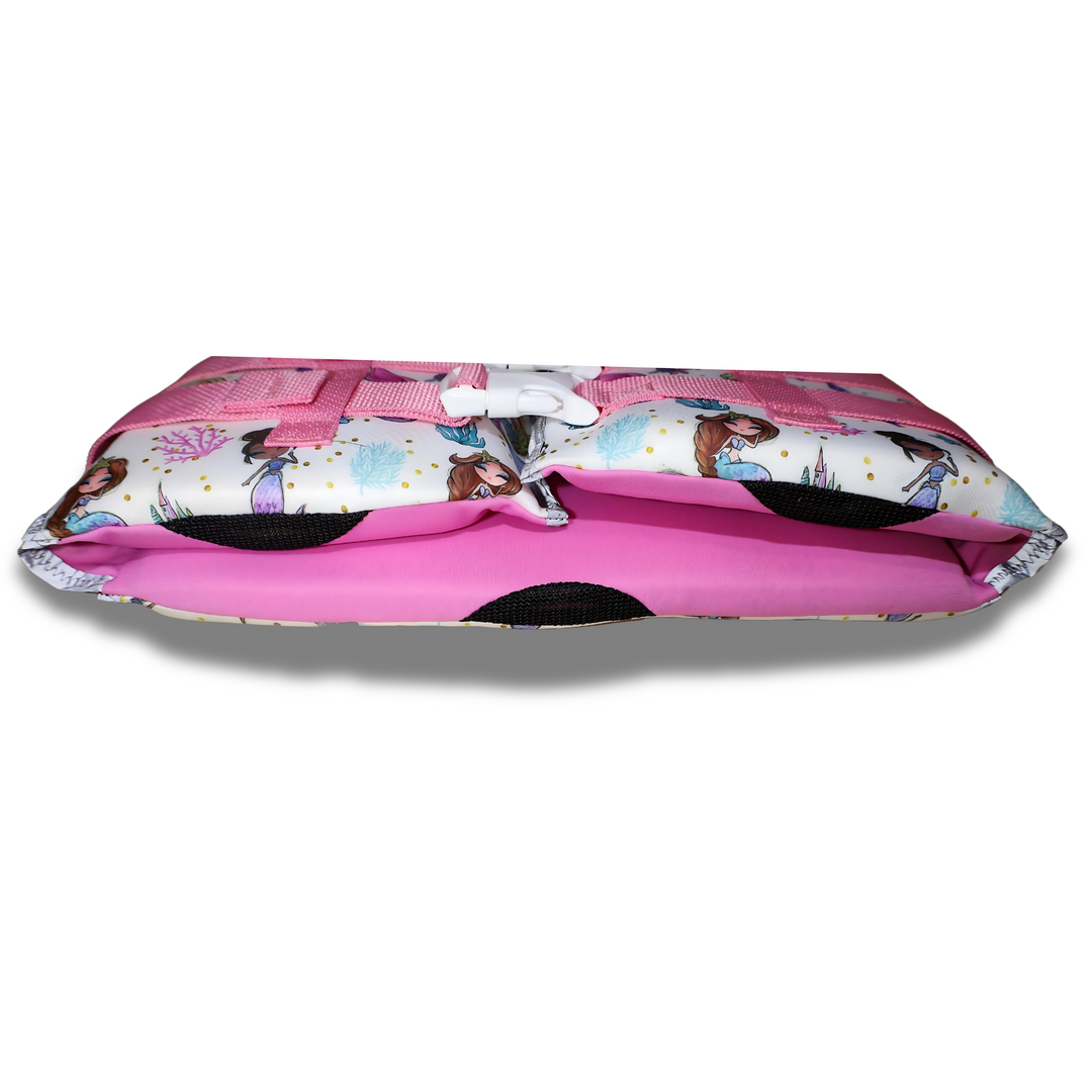 GIRL'S PINK MERMAID YOUTH TYPE III REFLECTIVE LIFE VEST