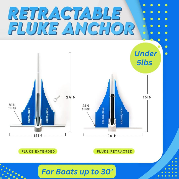 Fluke Anchor by Sandshark – Premium Anchor for Boats & Jet Skis