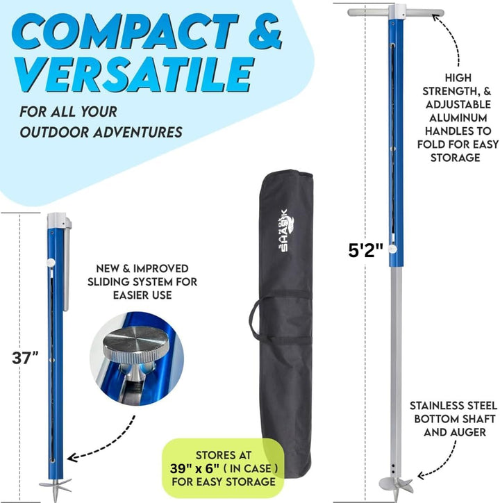 Ultimate XL Anchor by Sandshark – Heavy-Duty Anchor for Boats, Pontoons, Tritoons