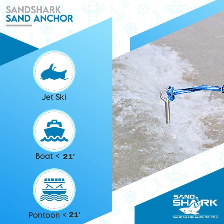 Lite 18 Anchor by SandShark Anchor – Perfect for Jet-Skis, PWCs, and Small Boats