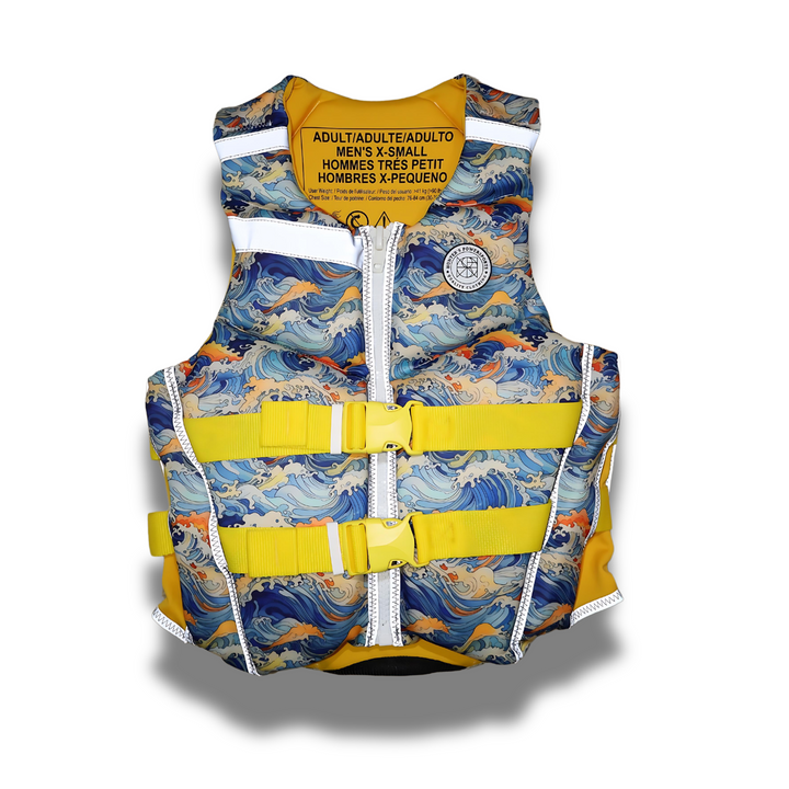 BOY'S YELLOW WAVE TEEN TYPE III REFLECTIVE LIFE VEST