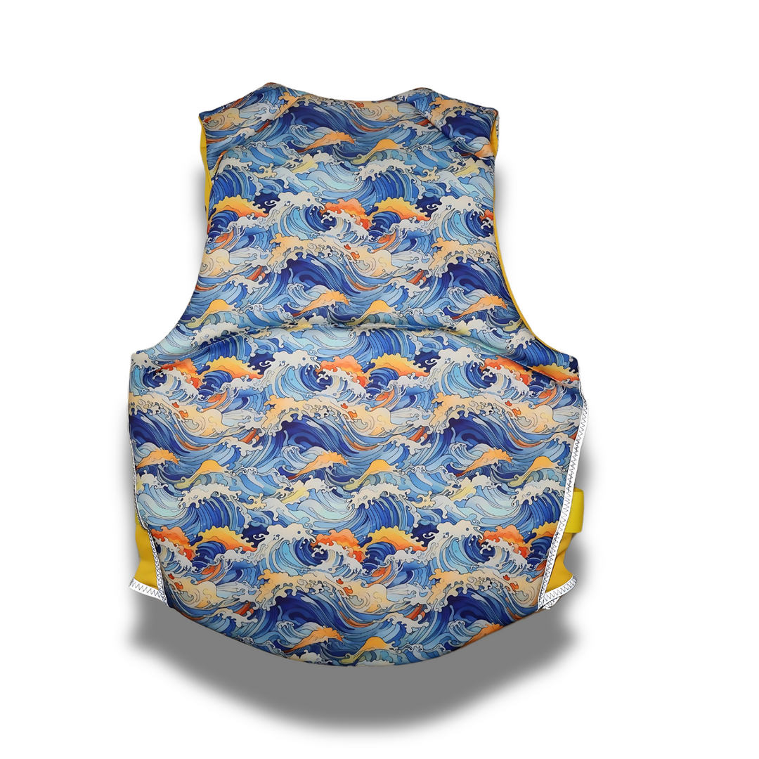 BOY'S YELLOW WAVE TEEN TYPE III REFLECTIVE LIFE VEST