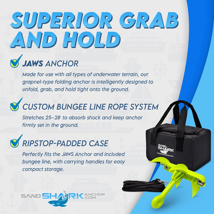 Sandshark Anchor Jaws Anchor – Ultimate Stability for Kayaks, Jet Skis, and Small Boats