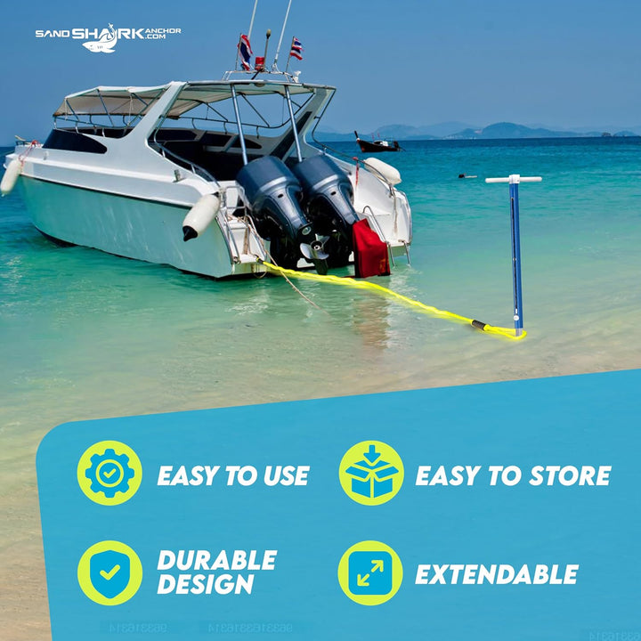 Ultimate XL Anchor by Sandshark – Heavy-Duty Anchor for Boats, Pontoons, Tritoons