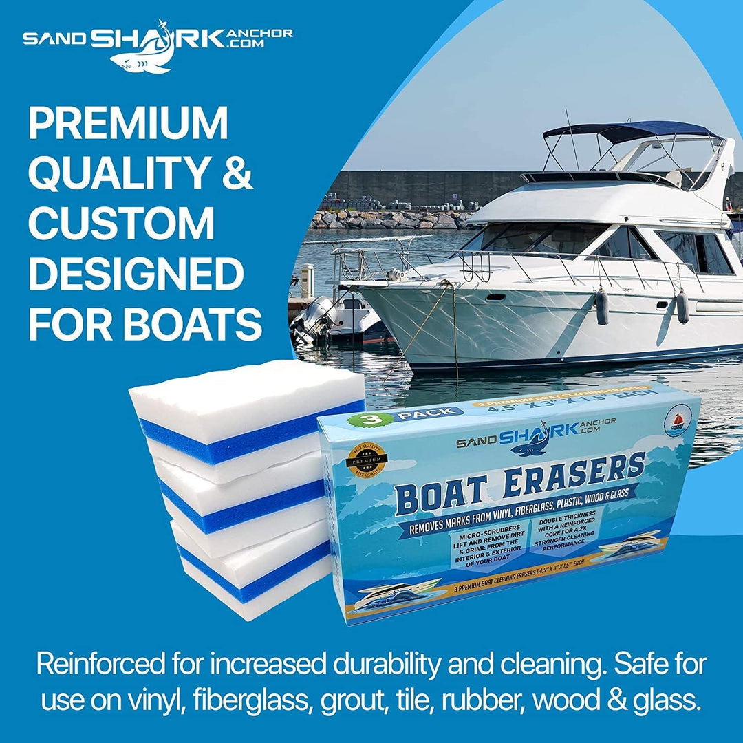 Boat Erasers by SandShark Anchor – The Ultimate Cleaning Solution for Boats, Jet Skis, and Pontoons