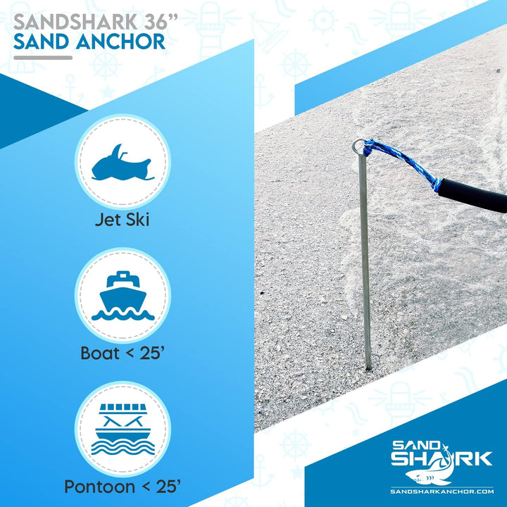 Lite 36 Anchor by SandShark Anchor – Reliable &amp; Portable Anchor for Boats and Pontoons