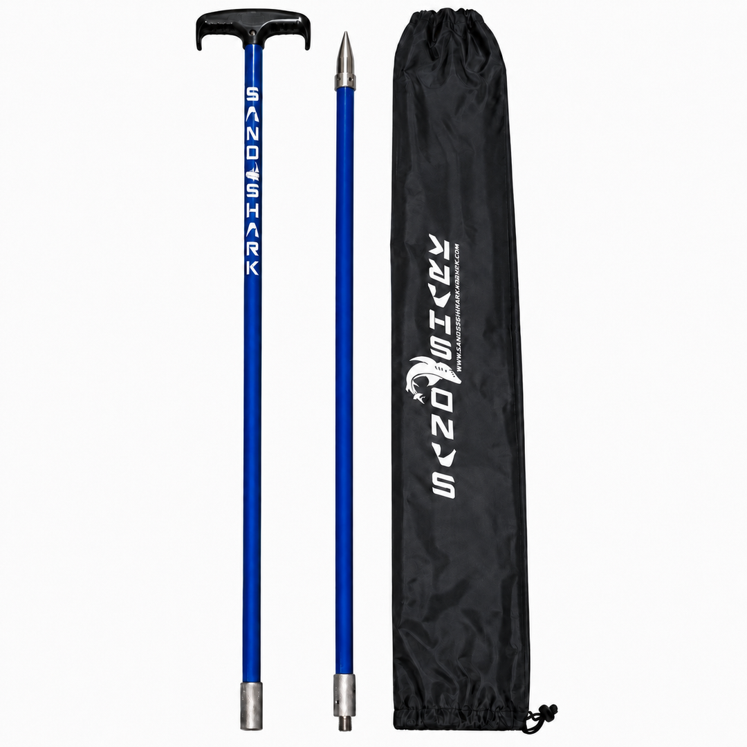 SandShark SandSpear Spike Anchor Shallow Water Anchor Pole – 2-Piece Sandbar Boat Anchor