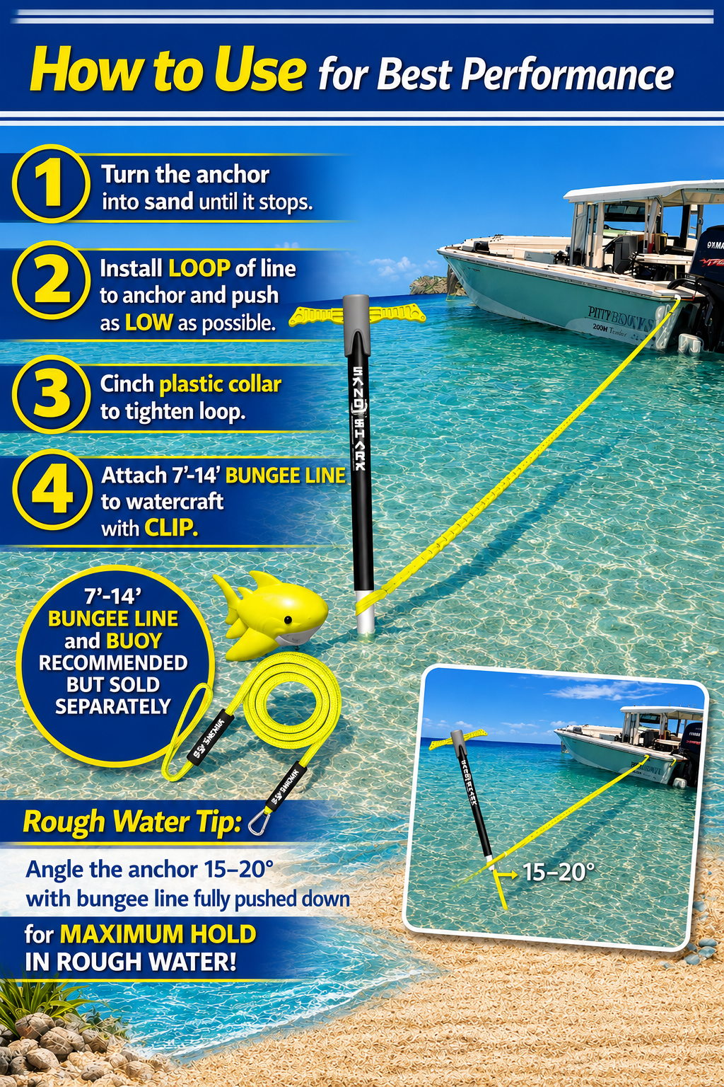 Father's  Day Bundle - Sport Anchor, Buoy, Carry Case, and 7-14 line