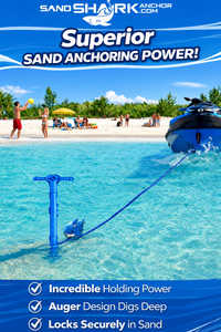 Sport Anchor - Shallow Water Anchor Pole for Boats and PWC. Easy Storage, High-Strength ABS (4' tall)