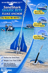 Fluke Anchor by Sandshark – Premium Anchor for Boats & Pontoons