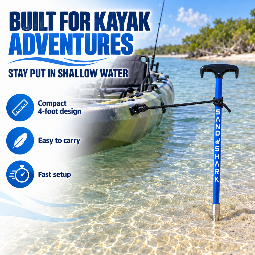 4 FT SandSpear Shallow Water Stick In Sand Anchor By SandShark