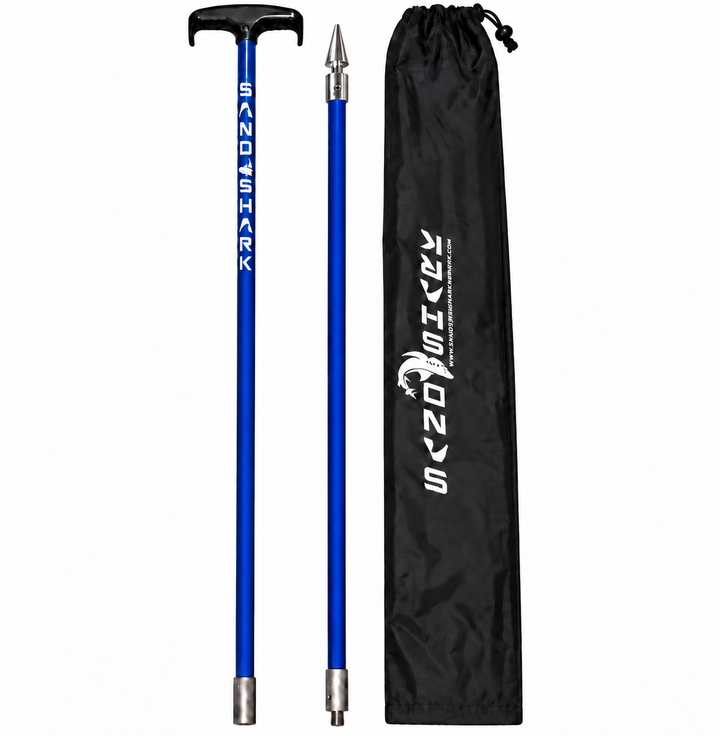 SandShark SandSpear Spike Anchor Shallow Water Anchor Pole – 2-Piece Sandbar Boat Anchor