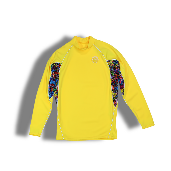 MAO MEN'S REFLECTIVE RASH GUARD SHIRT AND SWIM TRUNK SET