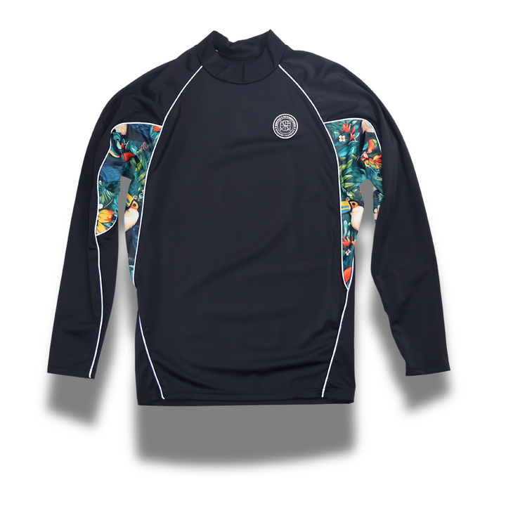 INO MEN'S REFLECTIVE RASH GUARD SHIRT AND SWIM TRUNK SET