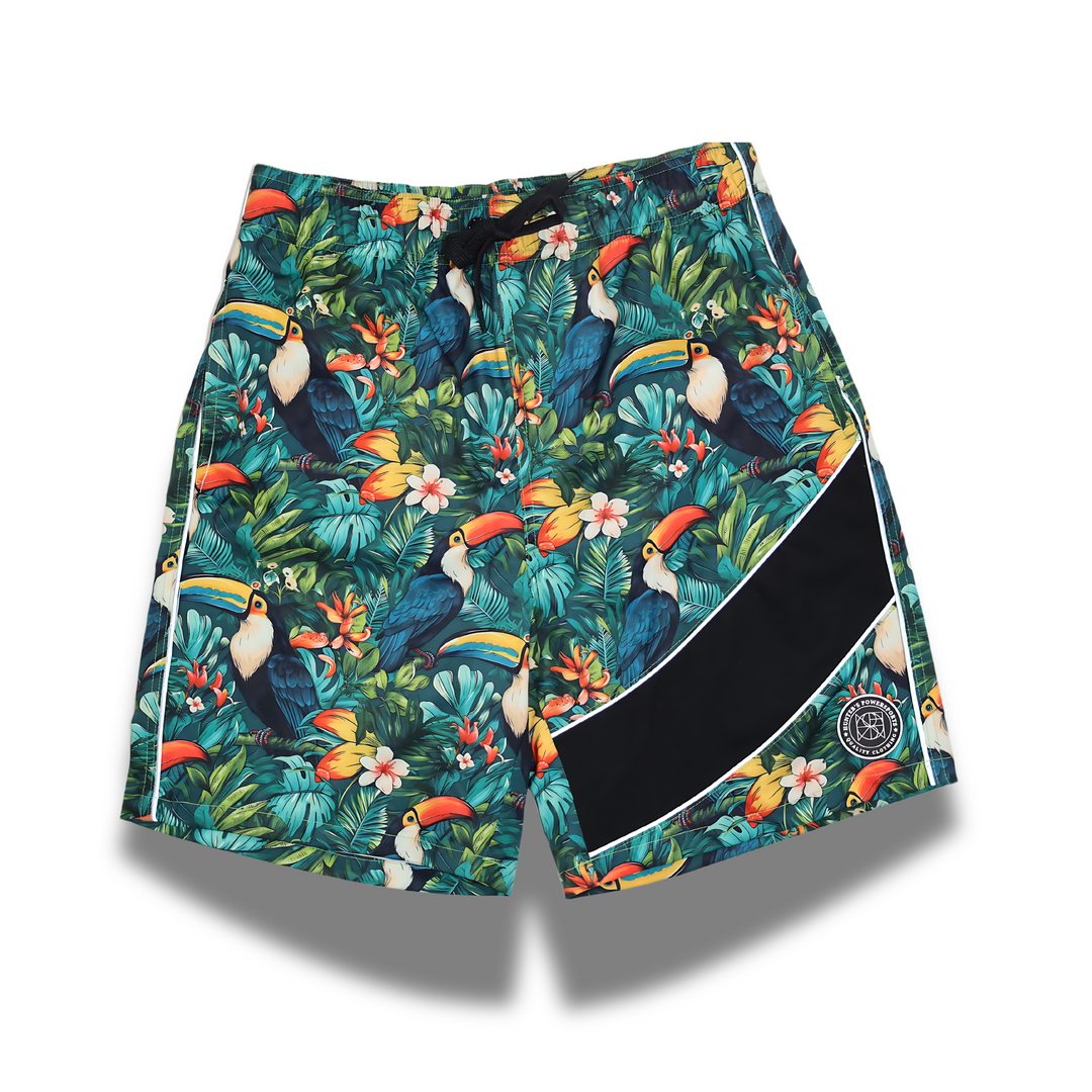 INO MEN'S REFLECTIVE RASH GUARD SHIRT AND SWIM TRUNK SET