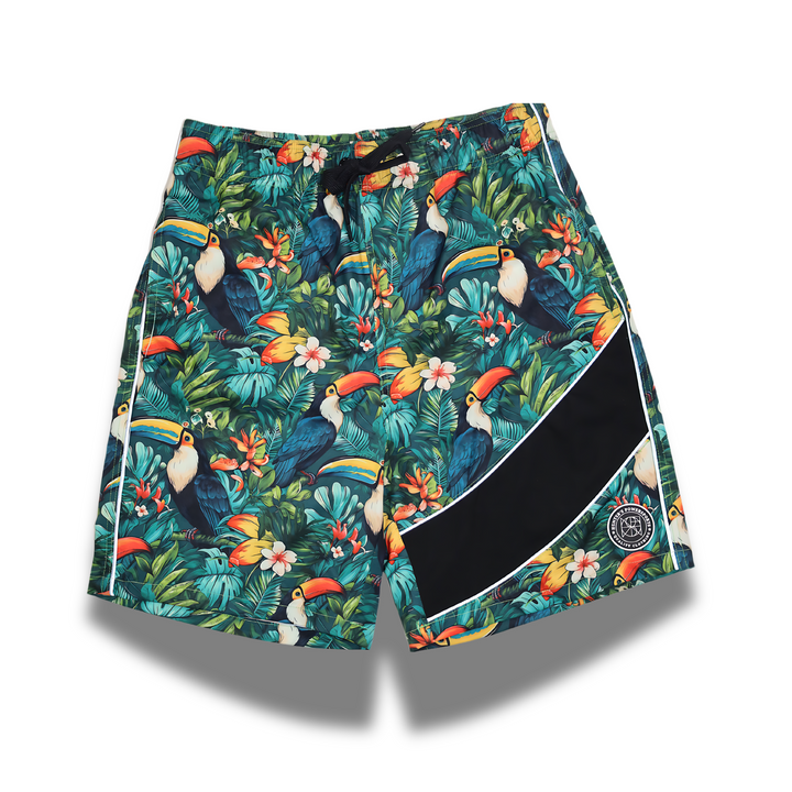 INO MEN'S REFLECTIVE RASH GUARD SHIRT AND SWIM TRUNK SET