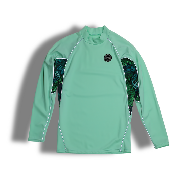 PAHOKEE MEN'S REFLECTIVE RASH GUARD SHIRT AND SWIM TRUNK SET