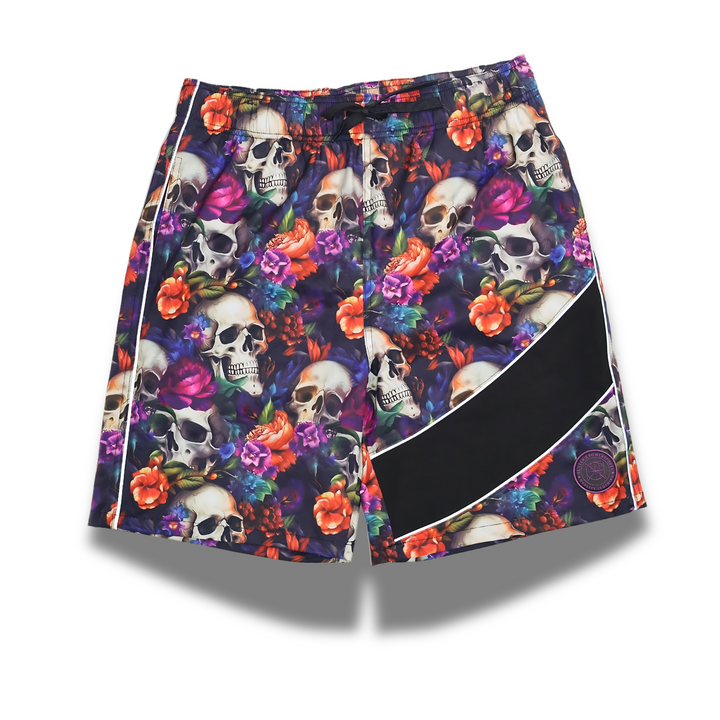 WAIHO'OLU'U REFLECTIVE MEN'S RASH GUARD SHIRT AND SWIM TRUNK SET