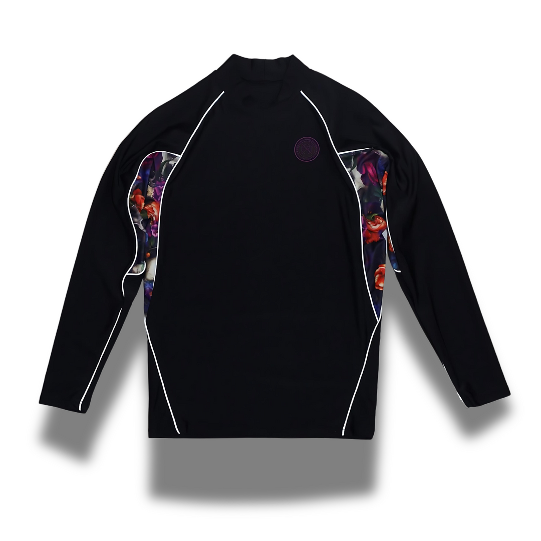WAIHO'OLU'U REFLECTIVE MEN'S RASH GUARD SHIRT AND SWIM TRUNK SET