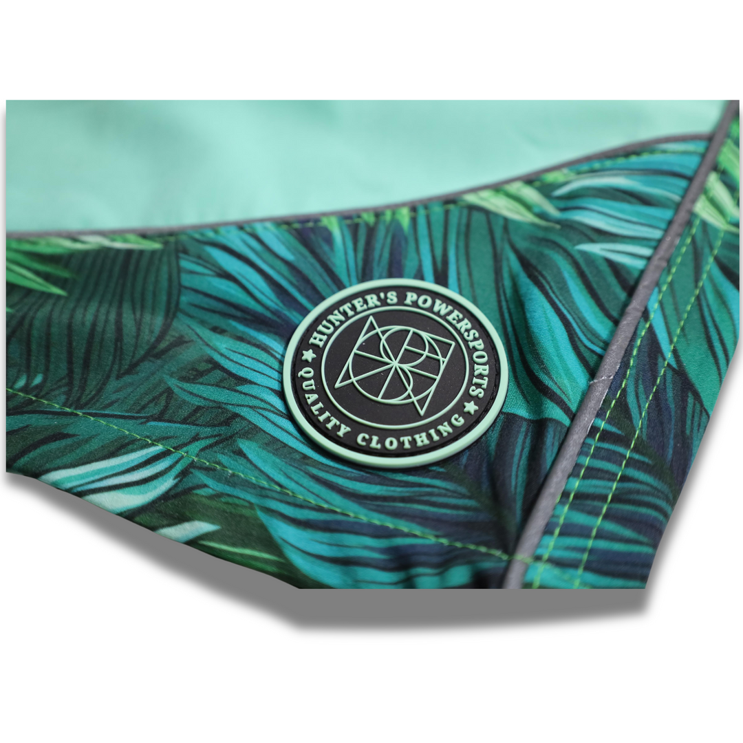 PAHOKEE MEN'S REFLECTIVE RASH GUARD SHIRT AND SWIM TRUNK SET