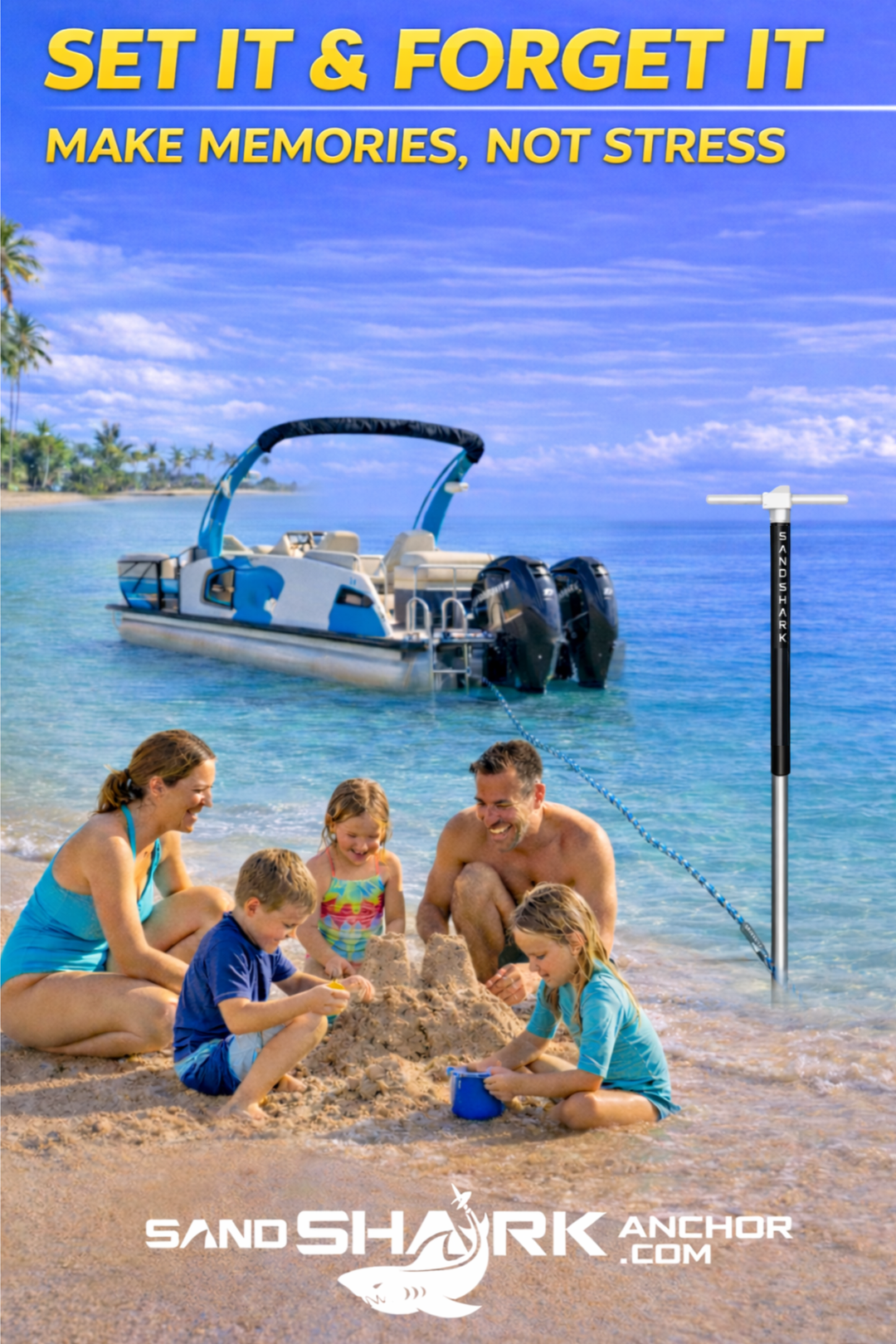 Ultimate Large - Premium Screw in Boat & Pontoon, Stainless Steel (29"-48", Case)