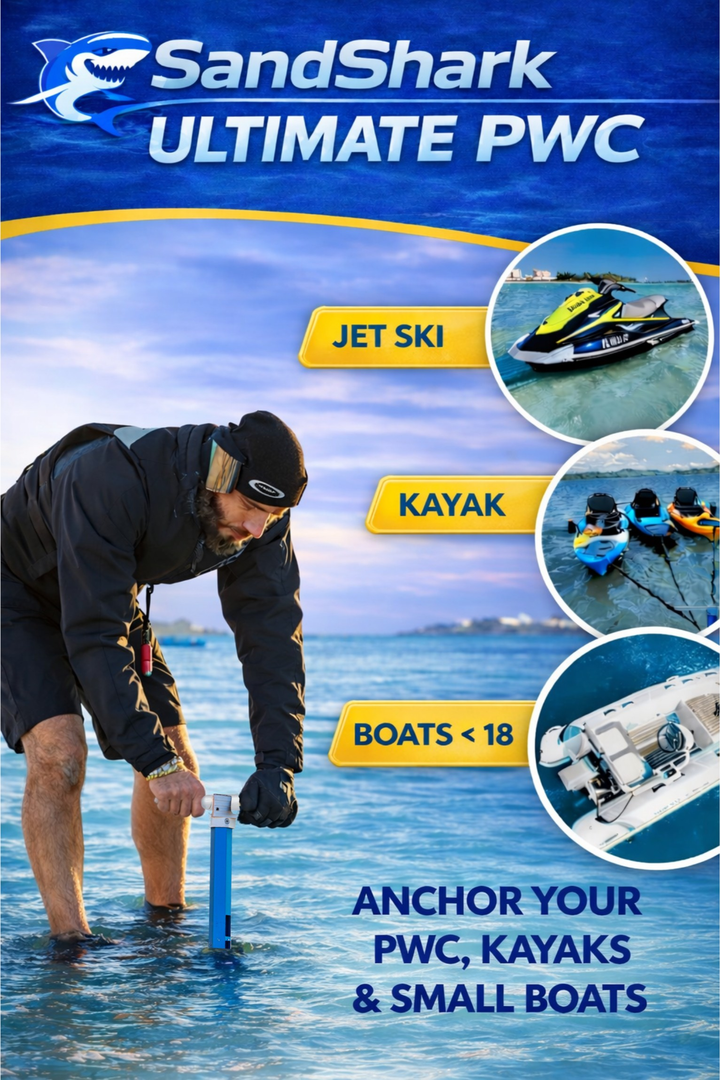 PWC 3.0 Anchor by Sandshark – The Ultimate Anchor for Jet Skis & Personal Watercraft
