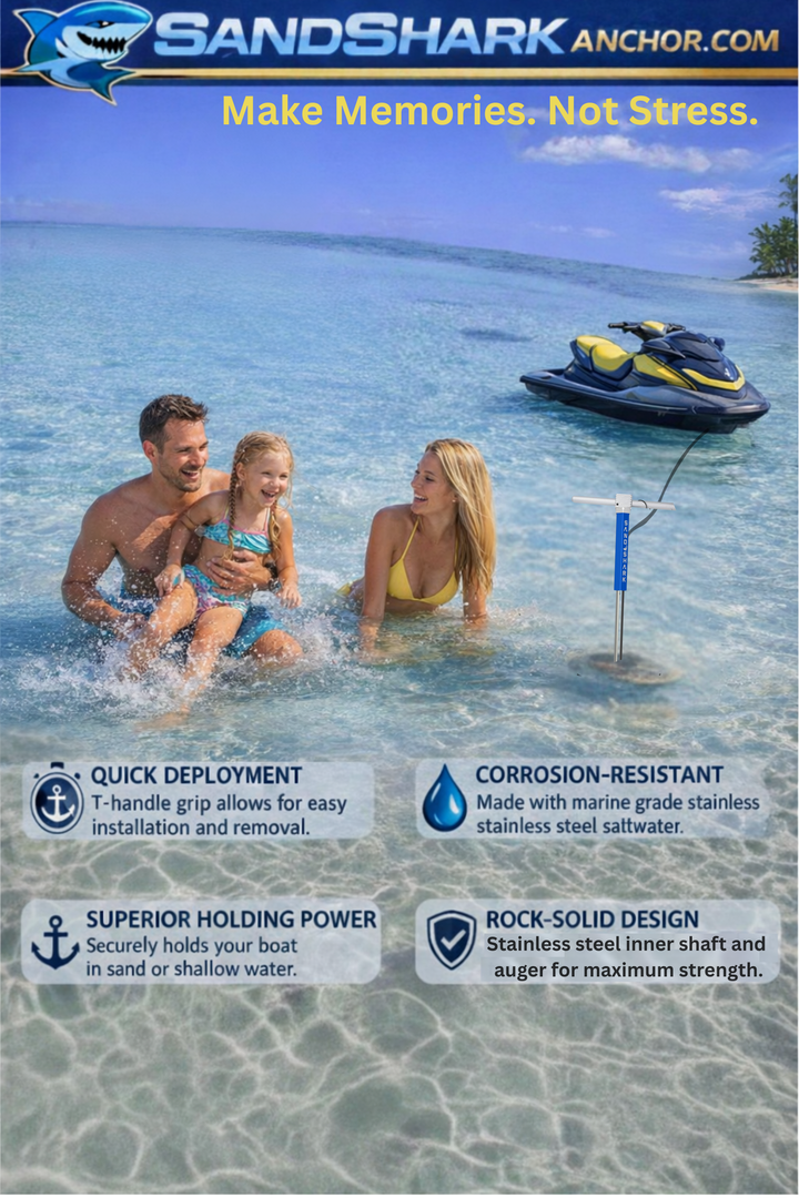 PWC 3.0 Anchor by Sandshark – The Ultimate Anchor for Jet Skis & Personal Watercraft