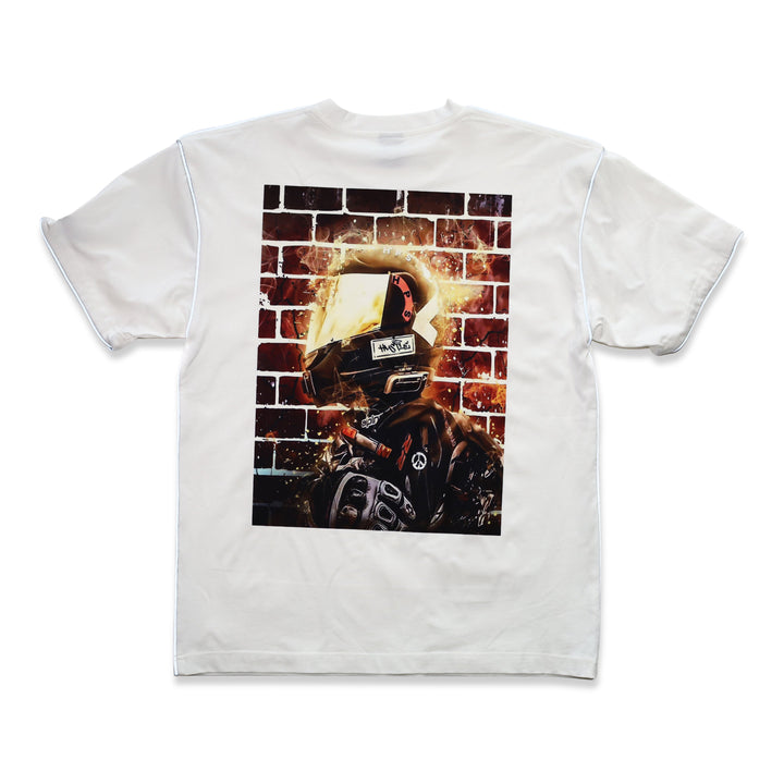 RIDE THROUGH THE FIRE MENS REFLECTIVE T-SHIRT