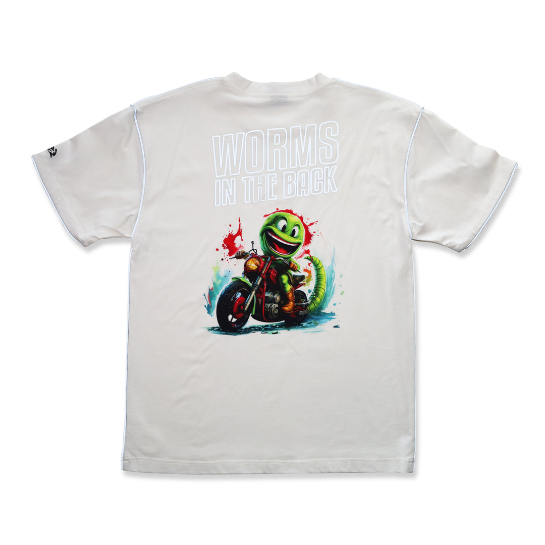 WORMS IN THE BACK MEN'S REFLECTIVE T-SHIRT