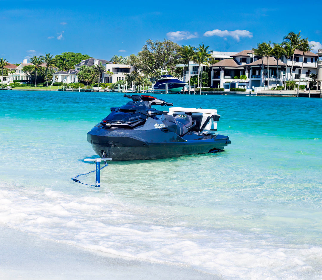 PWC 2.0 Anchor by SandShark  + 1 replacement lowest shaft included– The Ultimate Anchor for Jet Skis & Personal Watercraft