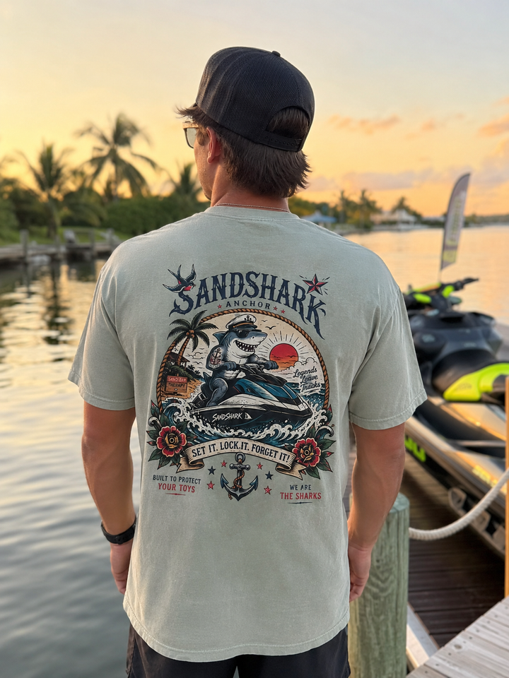 SandShark “Legends Leave Tracks” Graphic T-Shirt