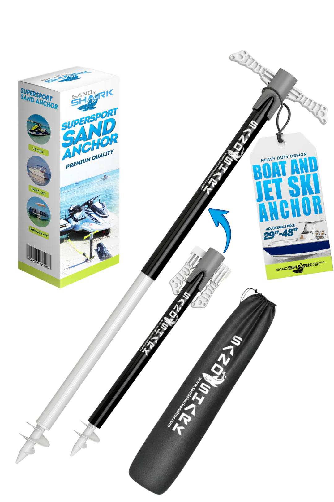 SuperSport 3.0 Anchor by SandShark - Adjusts 29"-48"