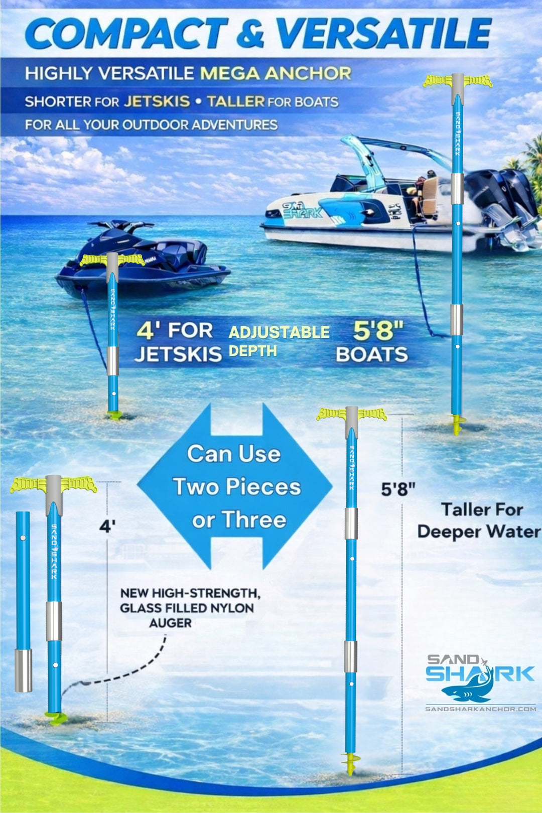 Mega Sport Anchor – Heavy-Duty Anchor for Boats & Pontoons