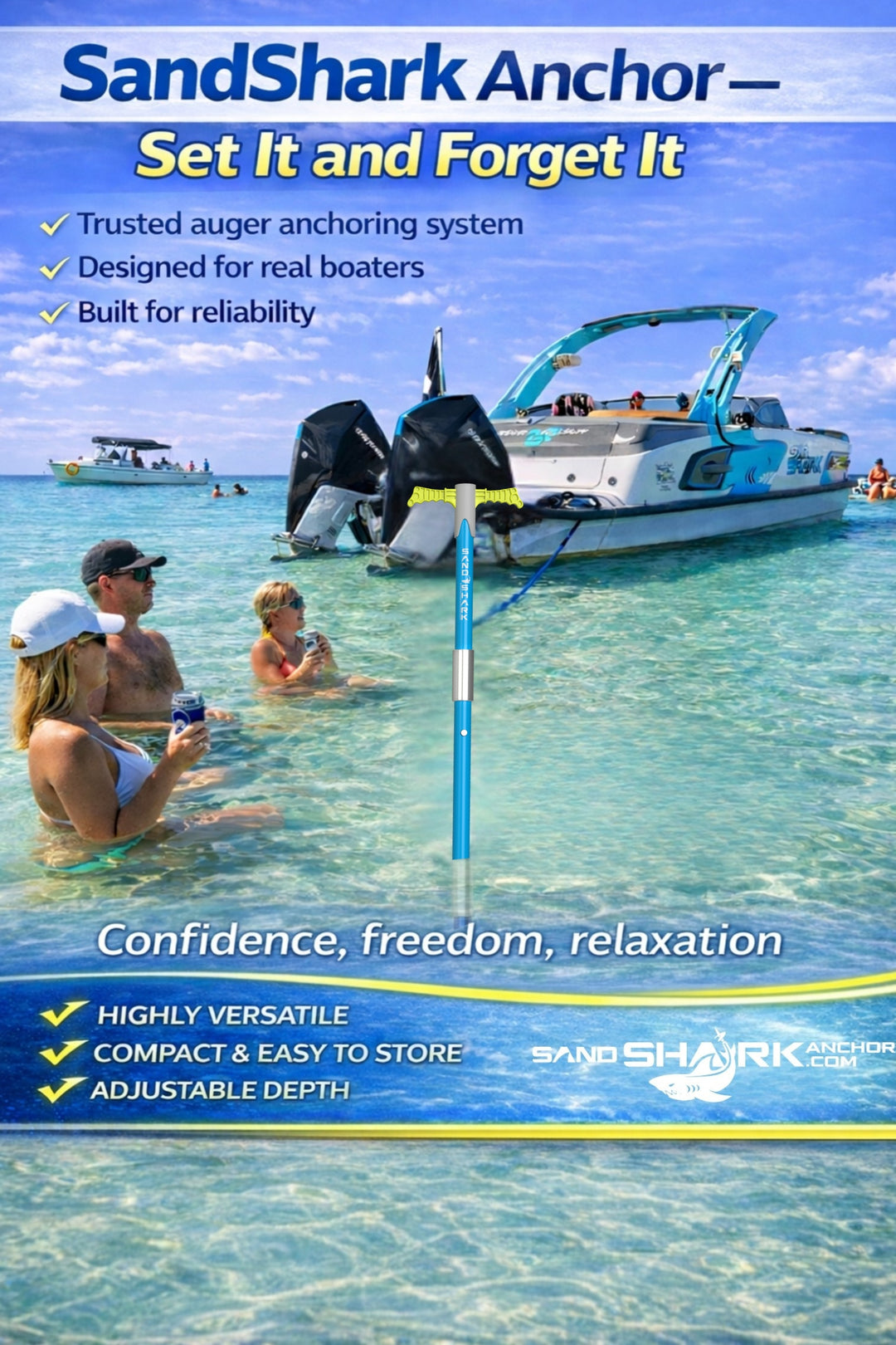 Mega Sport Anchor – Heavy-Duty Anchor for Boats & Pontoons