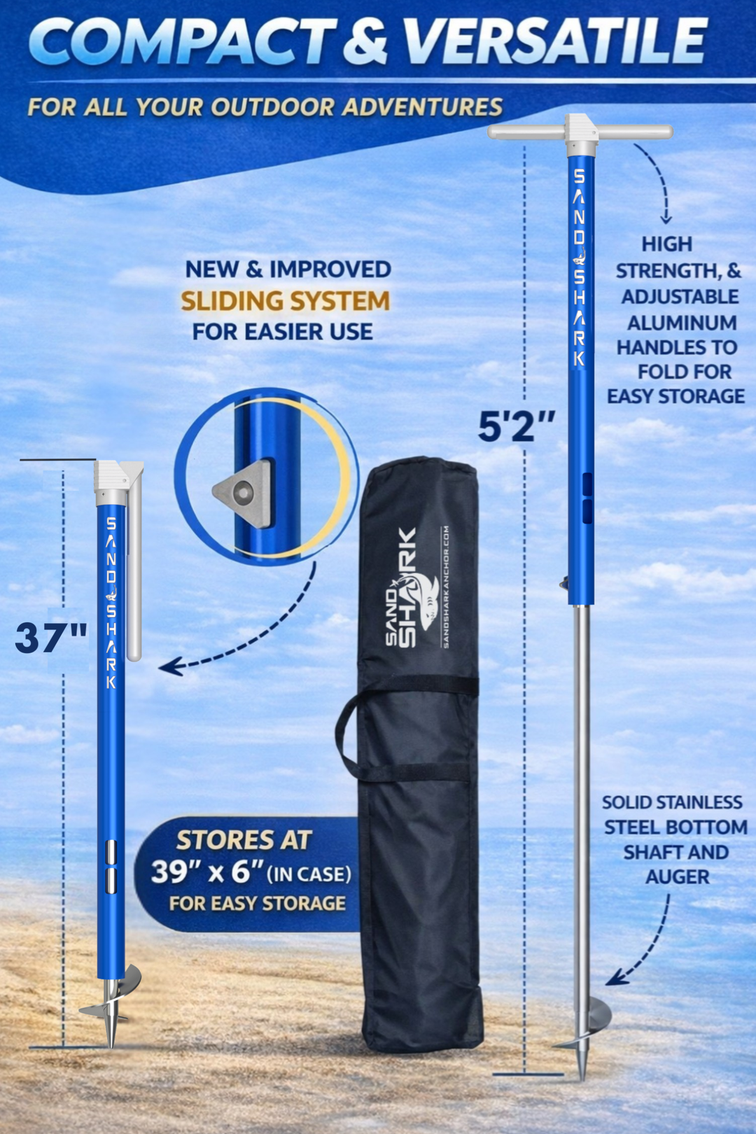 NEW for 2025 Ultimate XL 3.0  – Heavy-Duty Anchor for Boats, Pontoons, Tritoons
