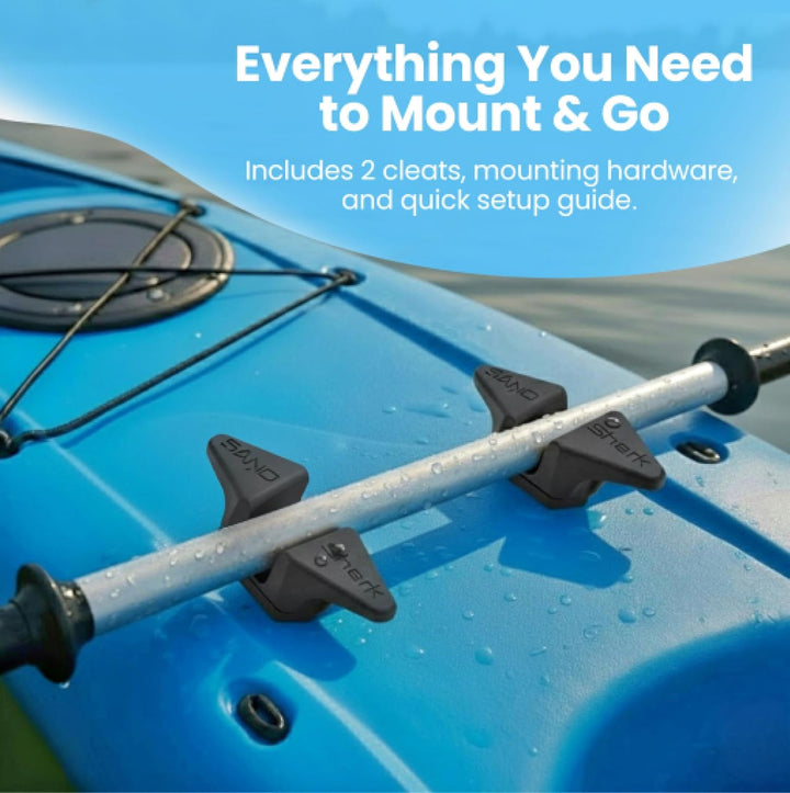 kayak cleat paddle holder 2-pack