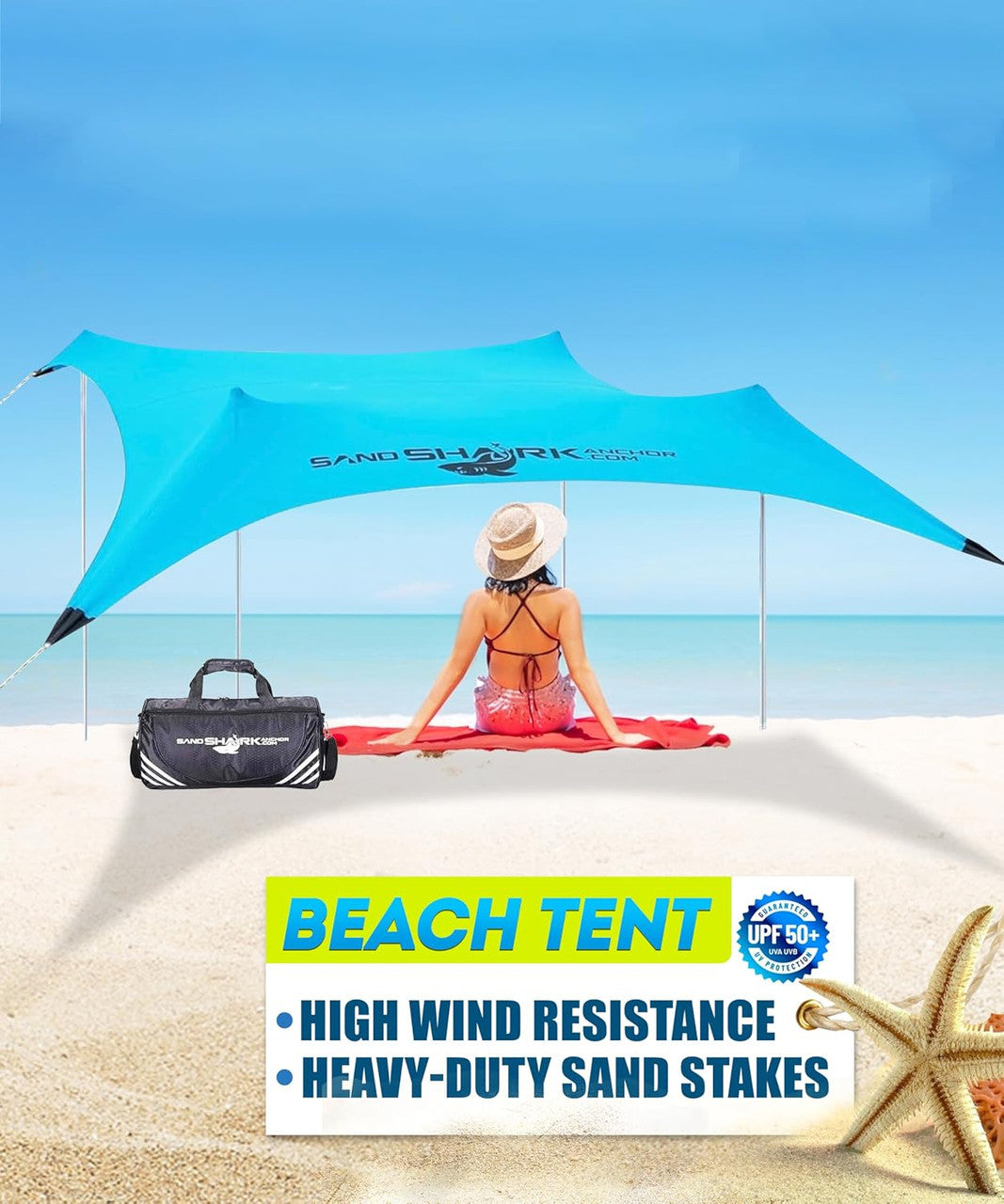 FINAL SALE-CLEARANCE Large Pop Up Beach Tent for Outdoors