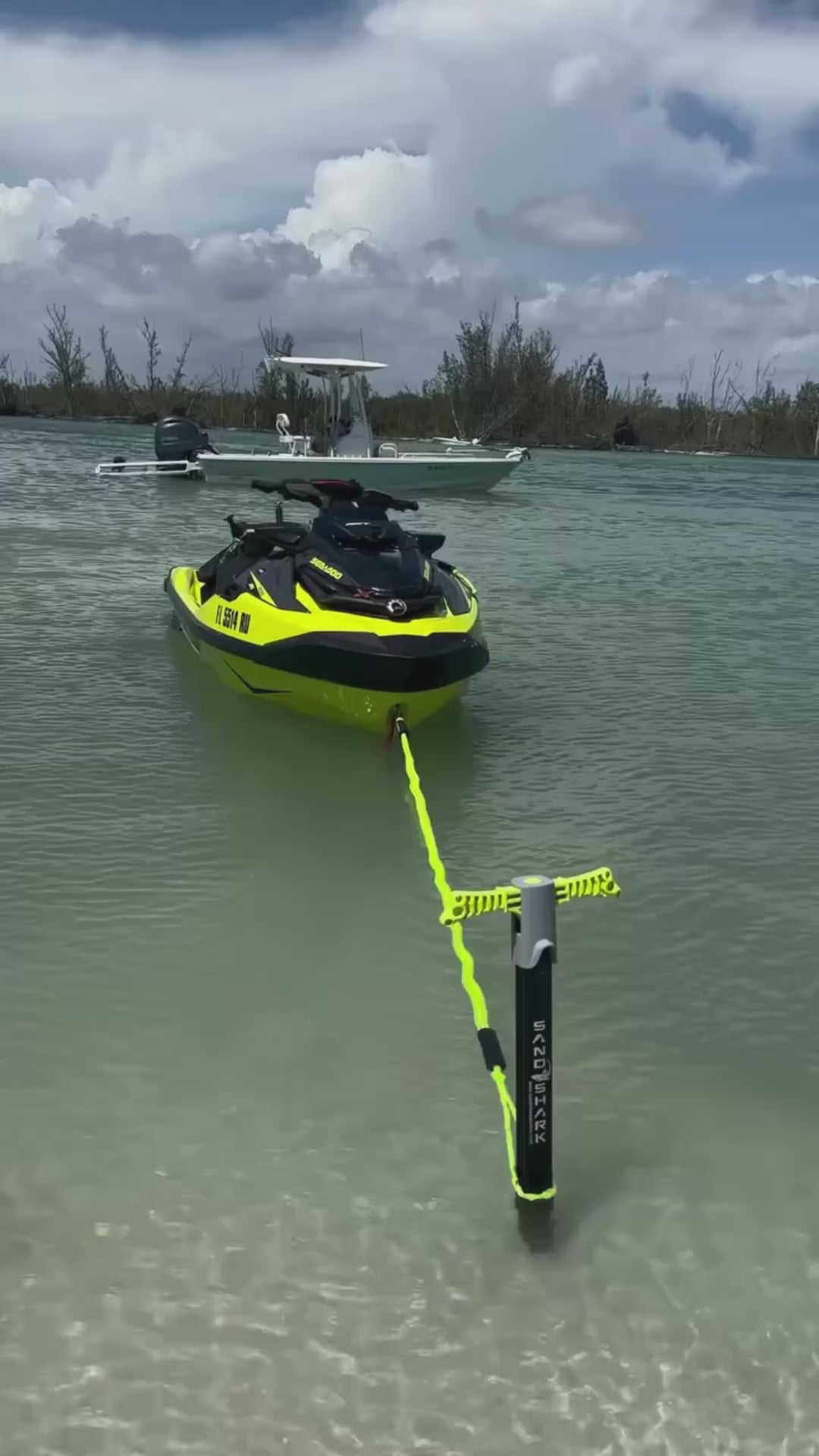 7-14ft Bungee Dock Line, Anchor Line, by Sandshark – Perfect Docking Solution for Boats & Jet Skis