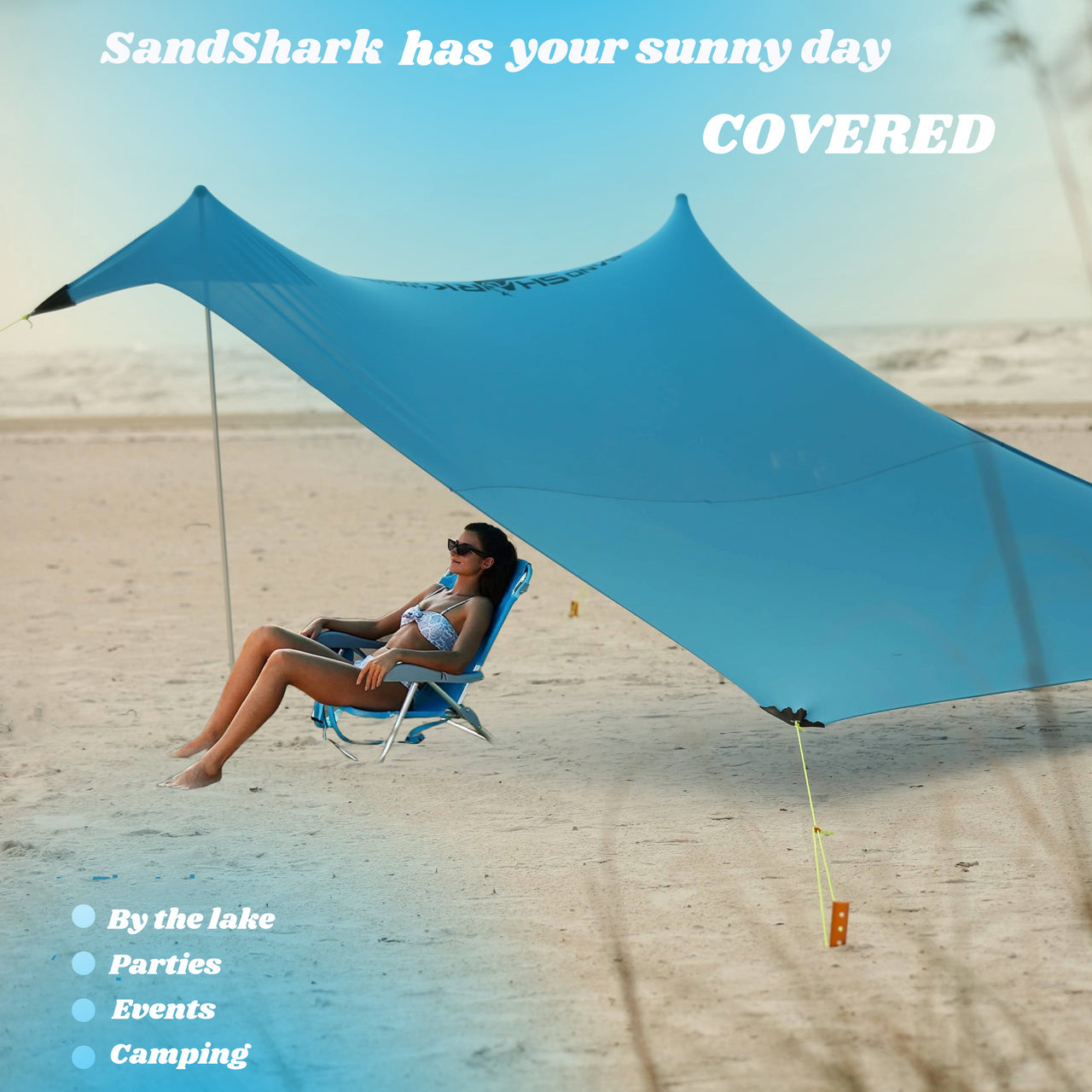 beach tent sand FINAL SALE-CLEARANCE Large Pop Up Beach Tent for Outdoors: Water-Resis – Sand Shark Anchor