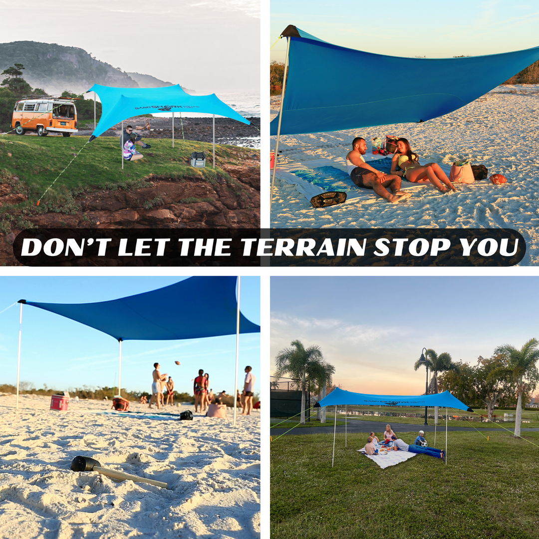 beach tents for sale Large Pop Up Beach Tent for Outdoors: Water-Resistant, Portable Sunshade, Fits in a duffle bag