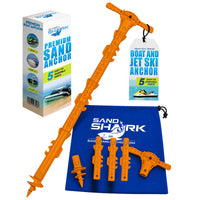 Sport Anchor with Carrying Case- Shallow Water Anchor Pole for Boats and PWC. Easy Storage, High-Strength ABS (4' tall)