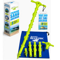 Sport Anchor with Carrying Case- Shallow Water Anchor Pole for Boats and PWC. Easy Storage, High-Strength ABS (4' tall)